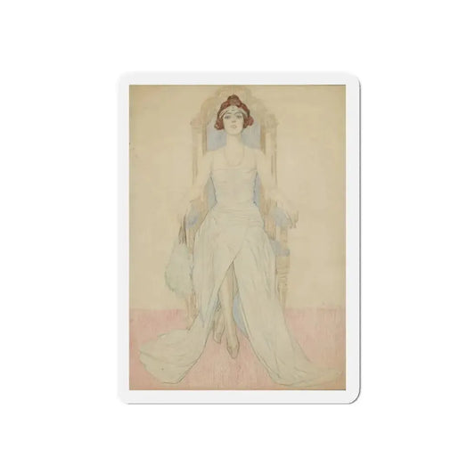 Miss Alice Weaver (Magazine Illustration) Refrigerator Magnet 6 Inch - The Sticker Space