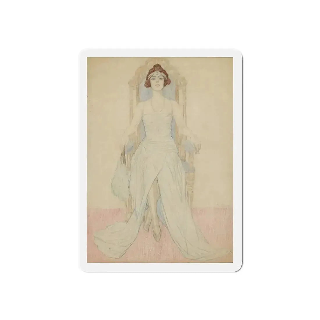 Miss Alice Weaver (Magazine Illustration) Refrigerator Magnet - The Sticker Space