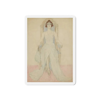 Miss Alice Weaver (Magazine Illustration) Refrigerator Magnet - The Sticker Space