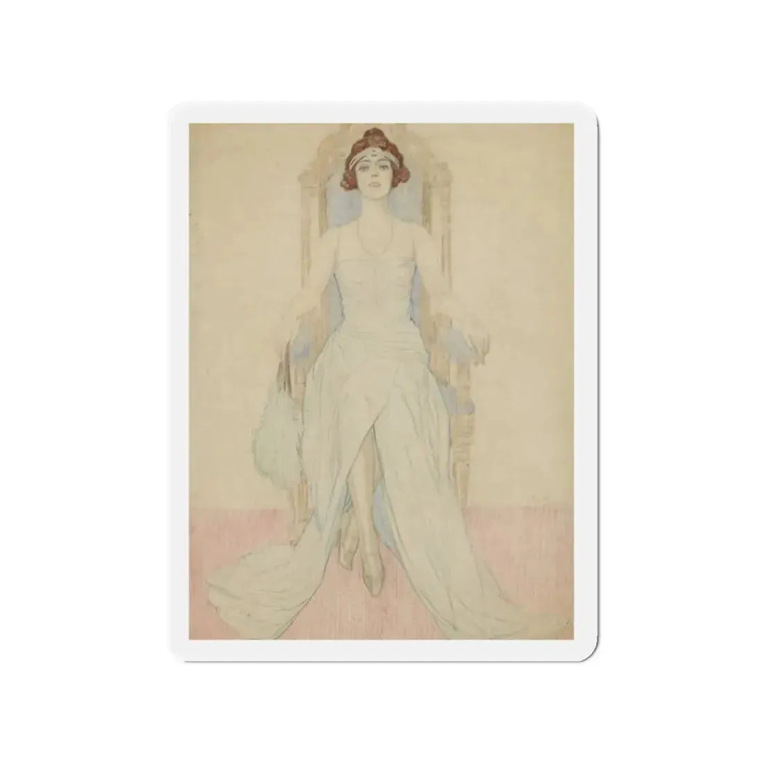 Miss Alice Weaver (Magazine Illustration) Refrigerator Magnet - The Sticker Space