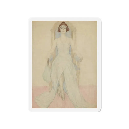 Miss Alice Weaver (Magazine Illustration) Refrigerator Magnet - The Sticker Space