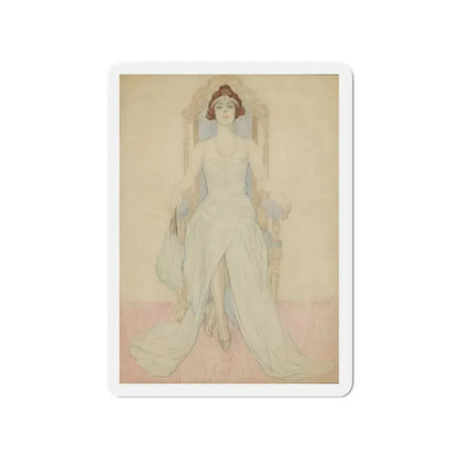 Miss Alice Weaver (Magazine Illustration) Refrigerator Magnet - The Sticker Space