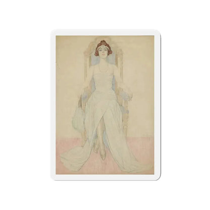 Miss Alice Weaver (Magazine Illustration) Refrigerator Magnet - The Sticker Space