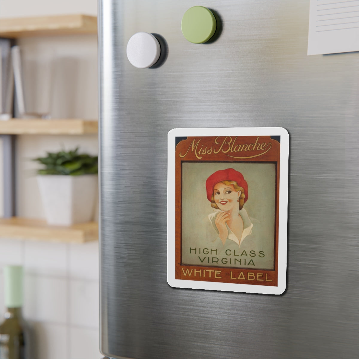 Miss Blanche, High Class Virginia, Virginia Slims Cigarette advertisement (Magazine Illustration) Refrigerator Magnet-The Sticker Space