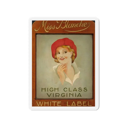 Miss Blanche, High Class Virginia, Virginia Slims Cigarette advertisement (Magazine Illustration) Refrigerator Magnet 2 Inch - The Sticker Space
