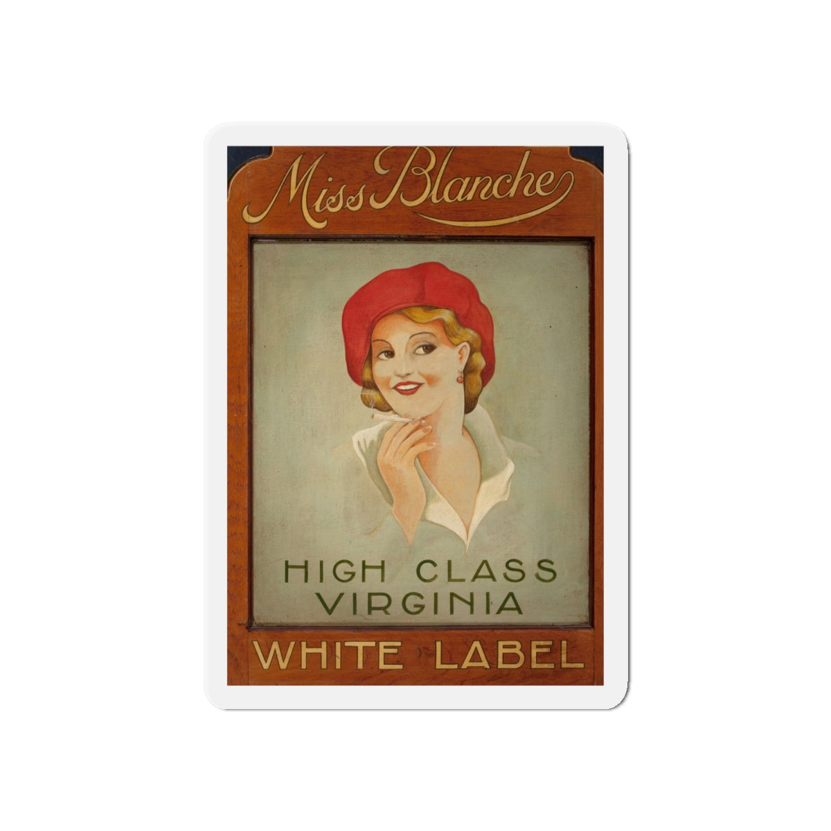 Miss Blanche, High Class Virginia, Virginia Slims Cigarette advertisement (Magazine Illustration) Refrigerator Magnet-5" x 5"-The Sticker Space