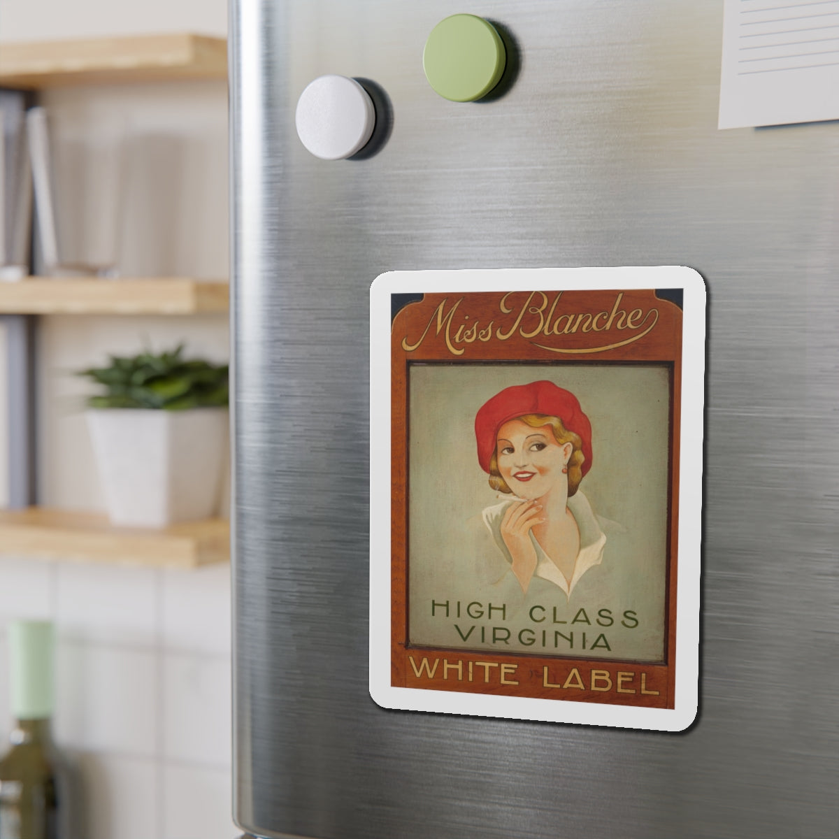 Miss Blanche, High Class Virginia, Virginia Slims Cigarette advertisement (Magazine Illustration) Refrigerator Magnet-The Sticker Space