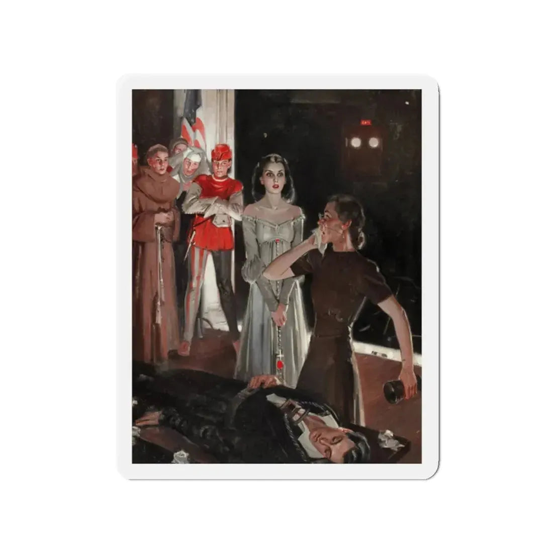 Miss Buell, Redbook illustration, March 1959 (Magazine Illustration) Refrigerator Magnet - The Sticker Space