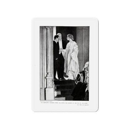 Miss Cal, McClure's Magazine, December 1910 (Magazine Illustration) Refrigerator Magnet 3 Inch - The Sticker Space