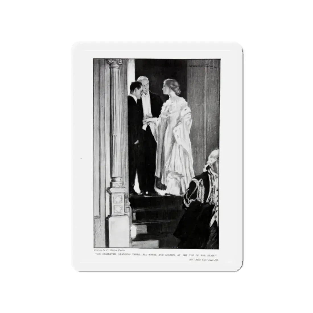 Miss Cal, McClure's Magazine, December 1910 (Magazine Illustration) Refrigerator Magnet - The Sticker Space