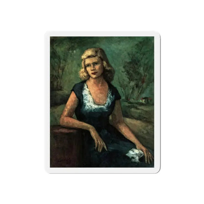 Miss Caroline B. Johnston of Baltimor, Maryland, Collier's magazine, May 29, 1948 (Magazine Illustration) Refrigerator Magnet 6 Inch - The Sticker Space