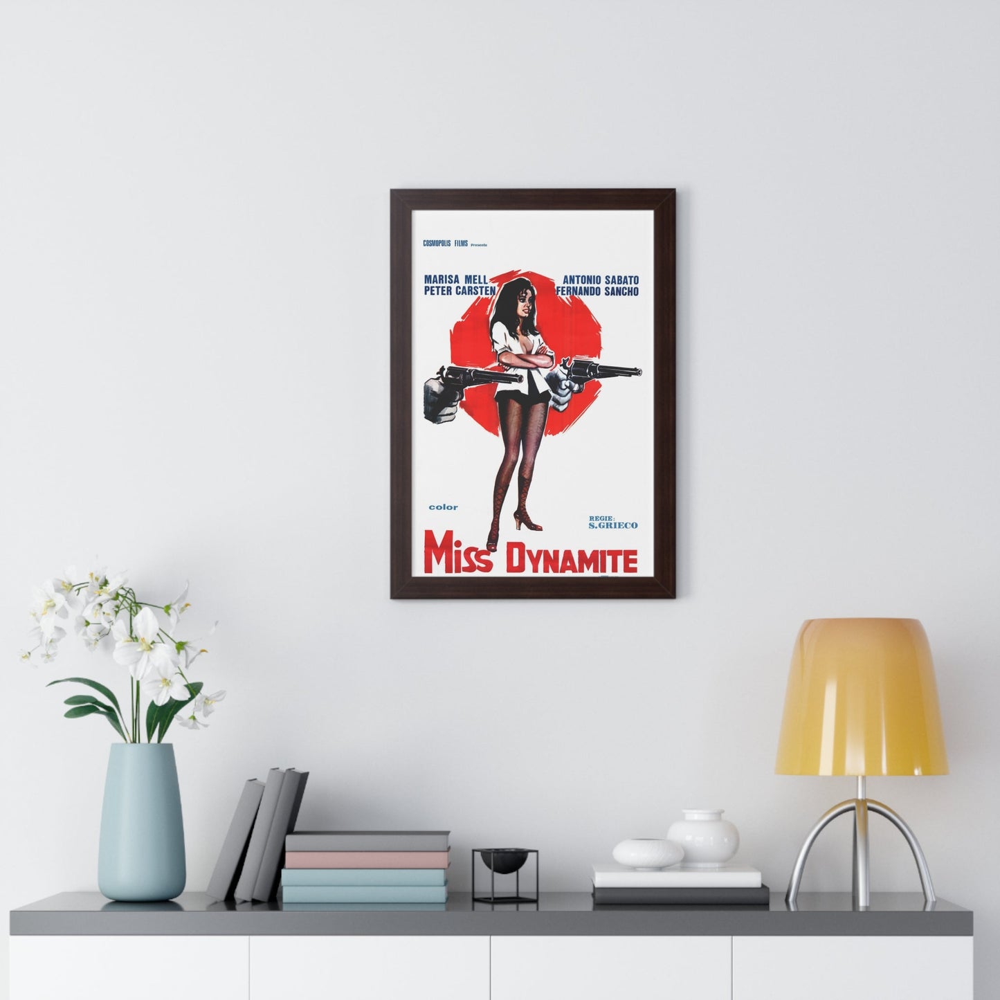 MISS DYNAMITE 1972 - Framed Movie Poster-The Sticker Space