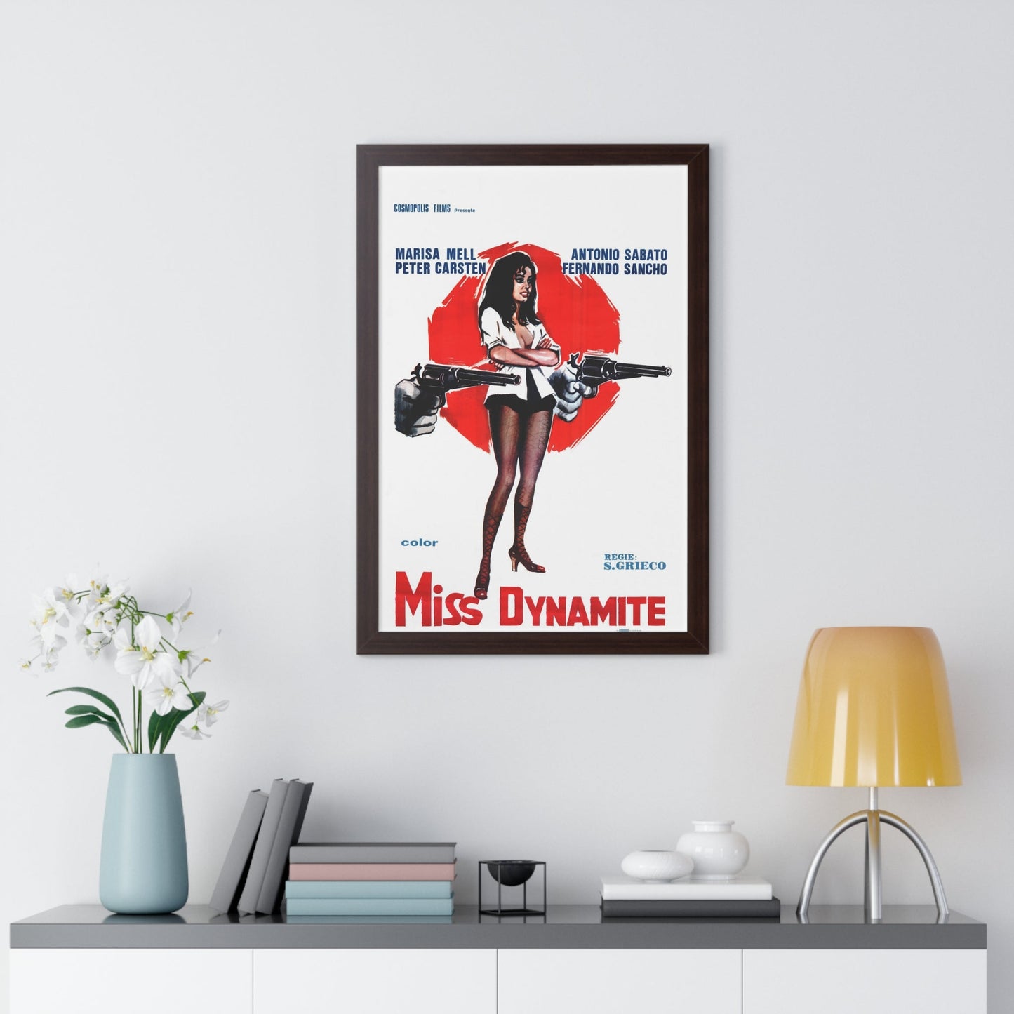 MISS DYNAMITE 1972 - Framed Movie Poster-The Sticker Space