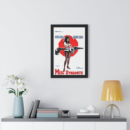 MISS DYNAMITE 1972 - Framed Movie Poster-The Sticker Space