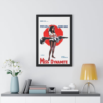 MISS DYNAMITE 1972 - Framed Movie Poster-The Sticker Space