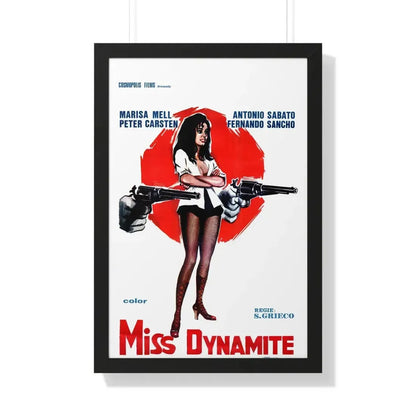 MISS DYNAMITE 1972 - Framed Movie Poster - The Sticker Space