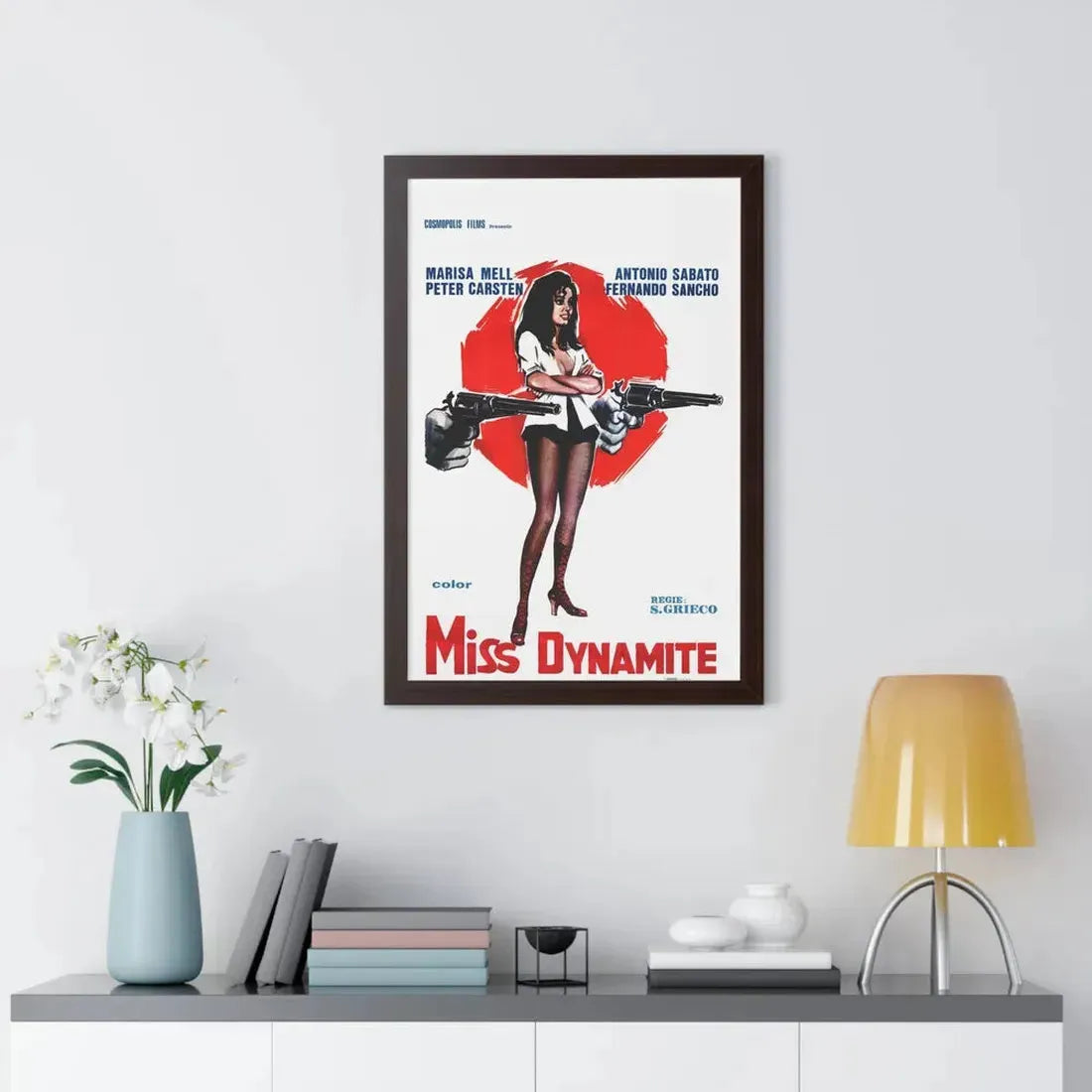 MISS DYNAMITE 1972 - Framed Movie Poster - The Sticker Space