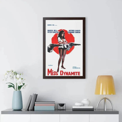 MISS DYNAMITE 1972 - Framed Movie Poster - The Sticker Space