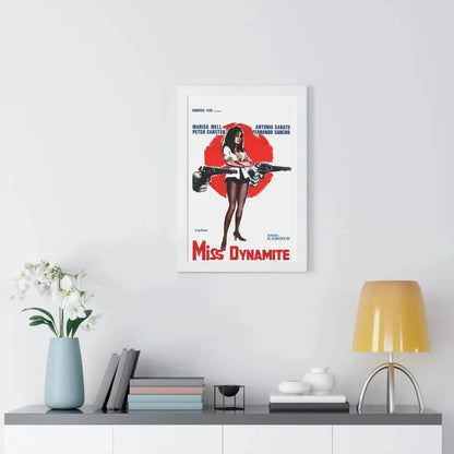 MISS DYNAMITE 1972 - Framed Movie Poster - The Sticker Space