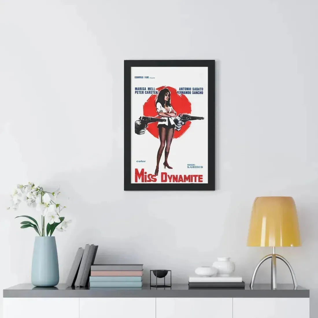 MISS DYNAMITE 1972 - Framed Movie Poster - The Sticker Space