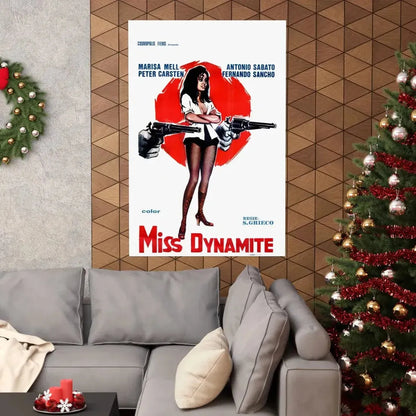 MISS DYNAMITE 1972 - Paper Movie Poster - The Sticker Space