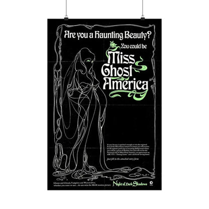 MISS GHOST AMERICA (NIGHT OF DARK SHADOWS) 1971 - Paper Movie Poster 20″ x 30″ Matte - The Sticker Space