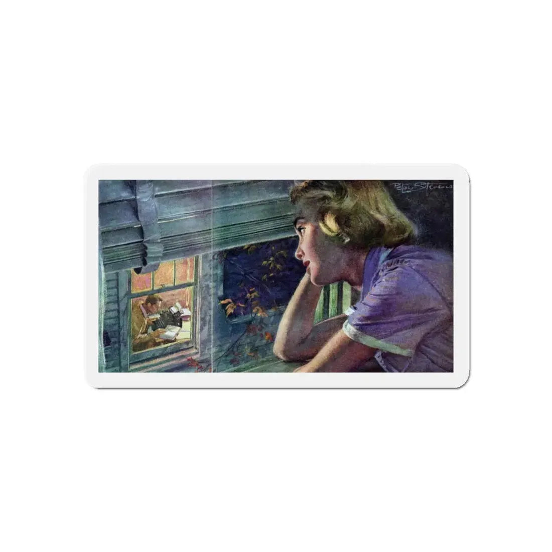 Miss Lane Accepts, Redbook, December 1952 (Magazine Illustration) Refrigerator Magnet - The Sticker Space