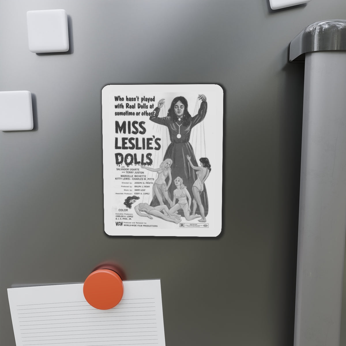 MISS LESLIE'S DOLLS 1972 Movie Poster - Refrigerator Magnet-The Sticker Space