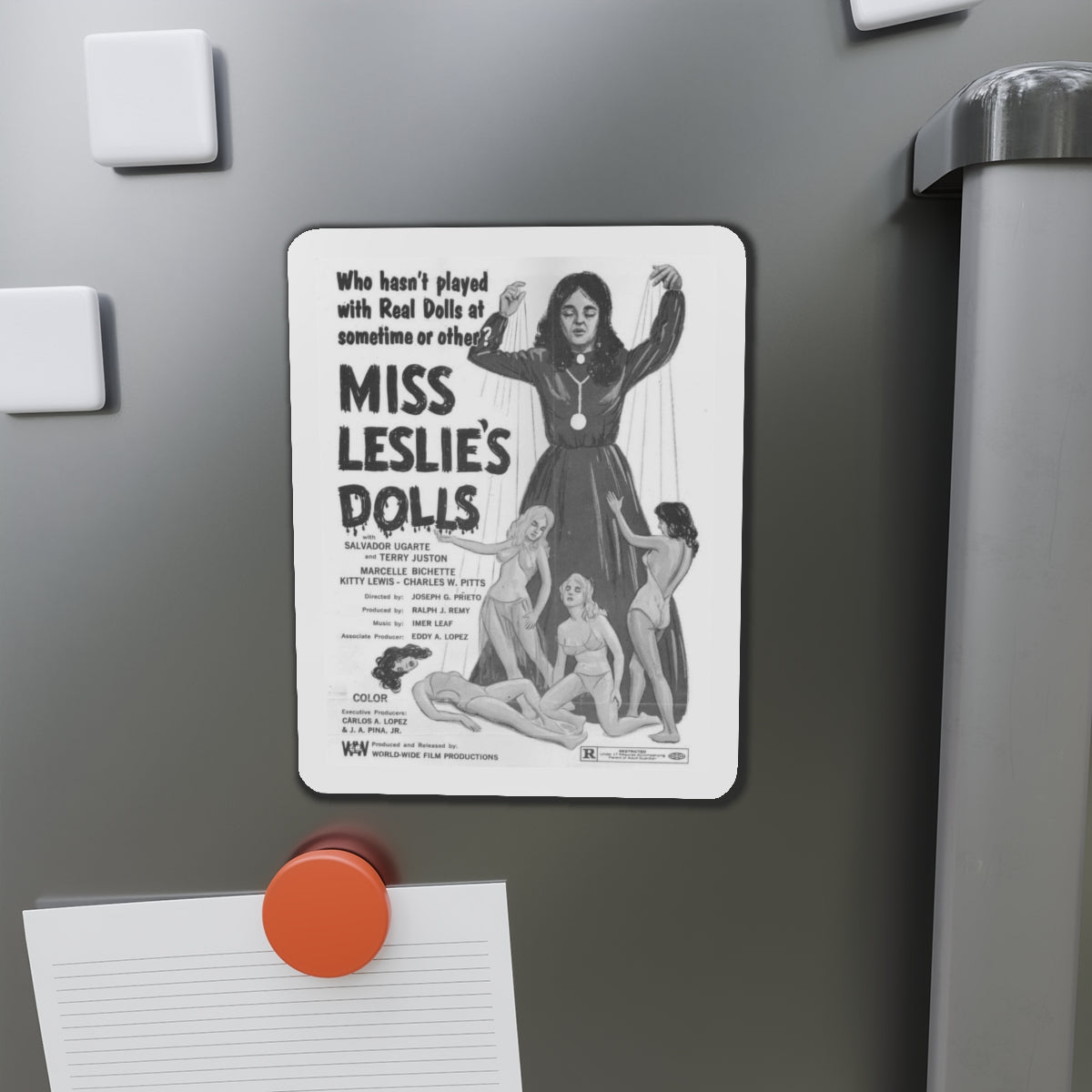 MISS LESLIE'S DOLLS 1972 Movie Poster - Refrigerator Magnet-The Sticker Space