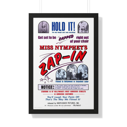 MISS NYMPHETS ZAP IN 1970 - Framed Movie Poster-20" x 30"-The Sticker Space