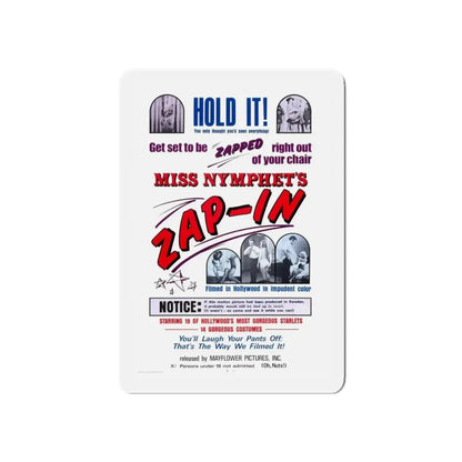 MISS NYMPHETS ZAP IN 1970 Movie Poster - Refrigerator Magnet - The Sticker Space