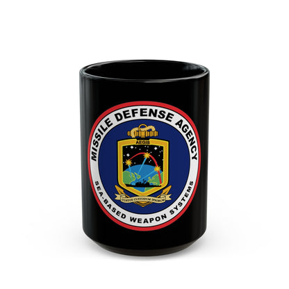 Missile Defense Agency AEGIS Ballistic (U.S. Navy) Black Coffee Mug-15oz-The Sticker Space