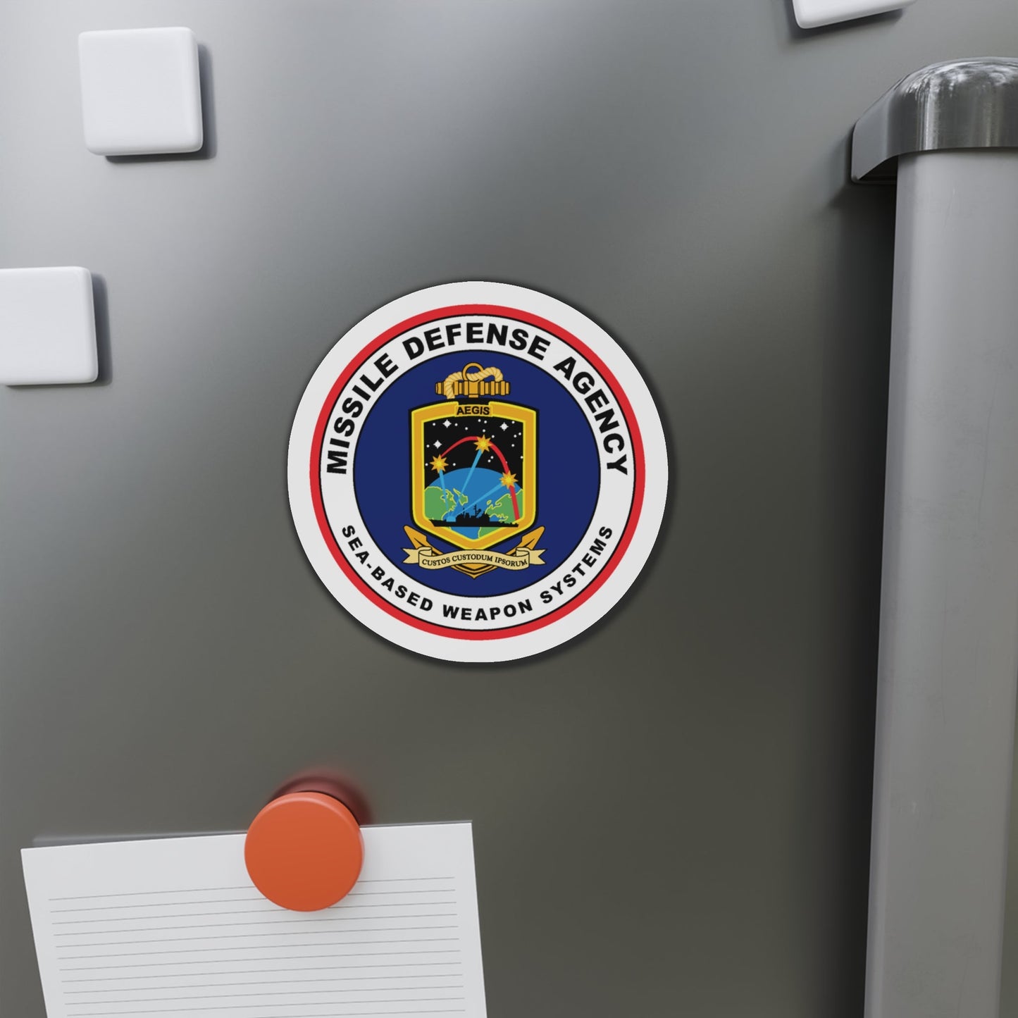 Missile Defense Agency AEGIS Ballistic (U.S. Navy) Die-Cut Magnet-The Sticker Space