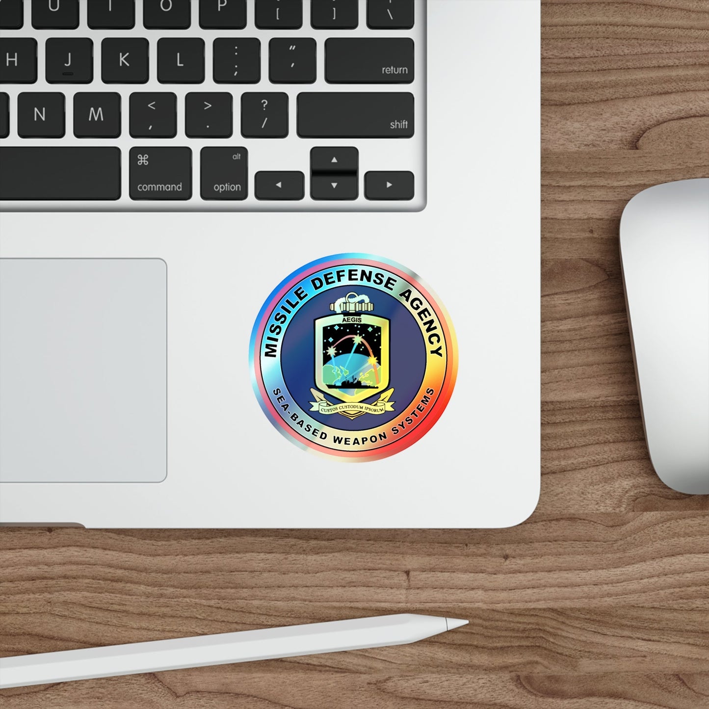 Missile Defense Agency AEGIS Ballistic (U.S. Navy) Holographic STICKER Die-Cut Vinyl Decal-The Sticker Space