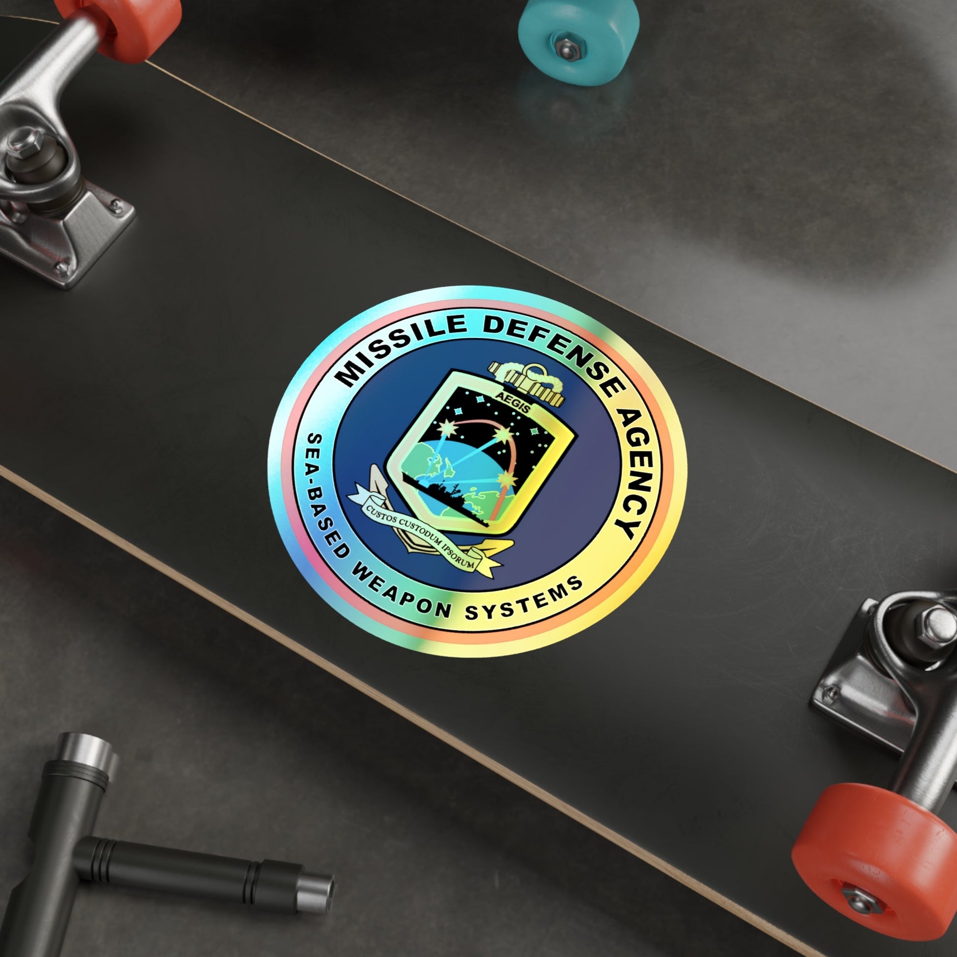 Missile Defense Agency AEGIS Ballistic (U.S. Navy) Holographic STICKER Die-Cut Vinyl Decal-The Sticker Space