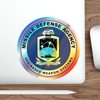 Missile Defense Agency AEGIS Ballistic (U.S. Navy) Holographic STICKER Die-Cut Vinyl Decal-The Sticker Space