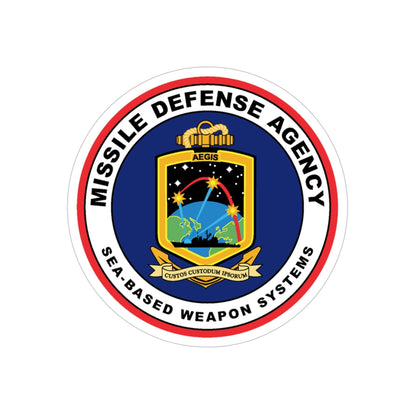 Missile Defense Agency AEGIS Ballistic (U.S. Navy) Transparent STICKER Die-Cut Vinyl Decal-5 Inch-The Sticker Space