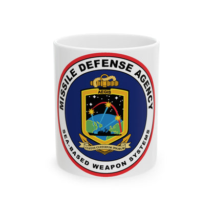 Missile Defense Agency AEGIS Ballistic (U.S. Navy) White Coffee Mug-11oz-The Sticker Space