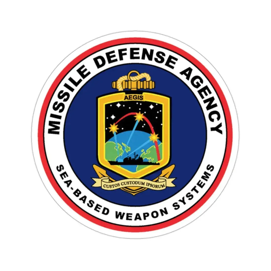 Missile Defense Agency AEGIS Ballistic (U.S. Navy) STICKER Vinyl Die-Cut Decal 2 Inch - The Sticker Space