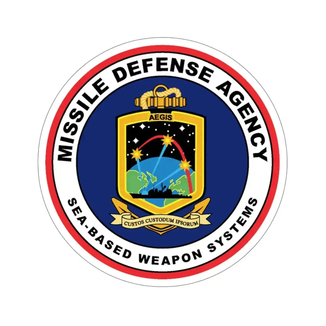 Missile Defense Agency AEGIS Ballistic (U.S. Navy) STICKER Vinyl Die-Cut Decal 5 Inch - The Sticker Space