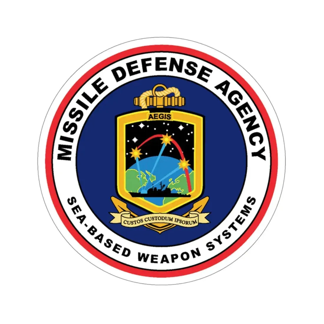 Missile Defense Agency AEGIS Ballistic (U.S. Navy) STICKER Vinyl Die-Cut Decal - The Sticker Space