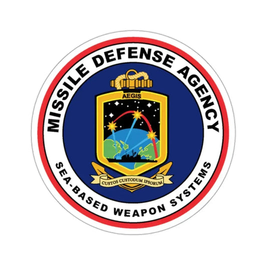 Missile Defense Agency AEGIS Ballistic (U.S. Navy) STICKER Vinyl Kiss-Cut Decal 2 Inch White - The Sticker Space