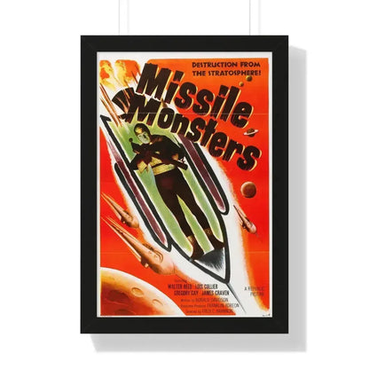 MISSILE MONSTERS 1958 - Framed Movie Poster 16″ x 24″ Black - The Sticker Space