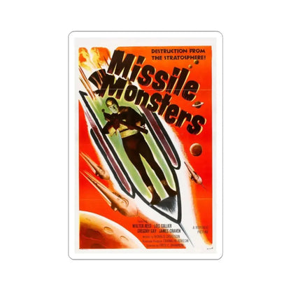 MISSILE MONSTERS 1958 Movie Poster - STICKER Vinyl Kiss-Cut Decal 2 Inch White - The Sticker Space