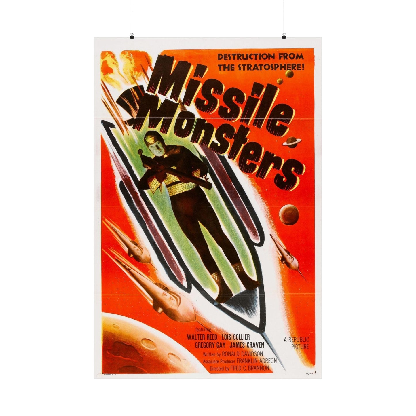 MISSILE MONSTERS 1958 - Paper Movie Poster-36" x 54"-The Sticker Space