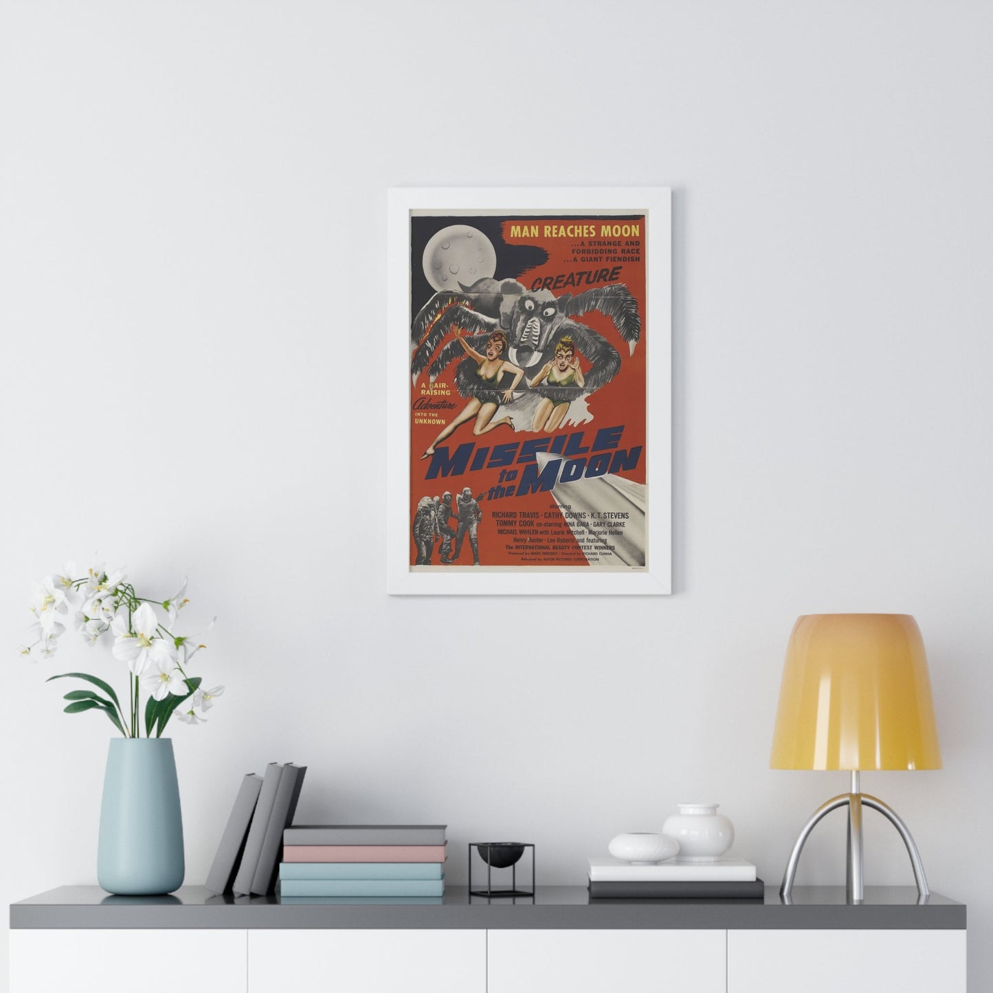 MISSILE TO THE MOON 1958 - Framed Movie Poster-The Sticker Space