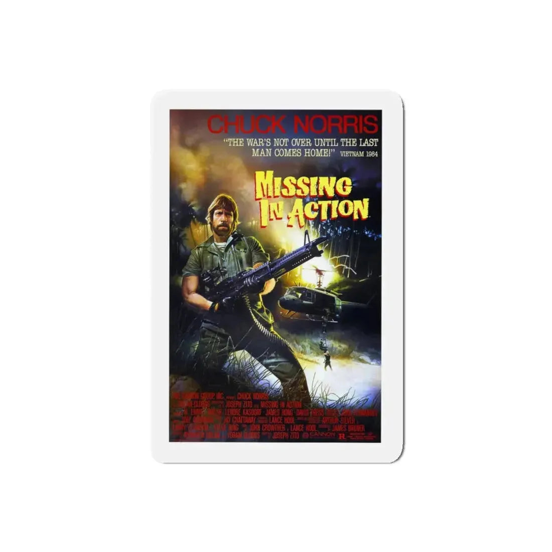 MISSING IN ACTION 1984 Movie Poster - Refrigerator Magnet - The Sticker Space