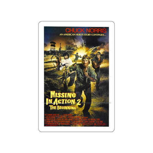 MISSING IN ACTION 2 1985 Movie Poster STICKER Vinyl Die-Cut Decal-2 Inch-The Sticker Space