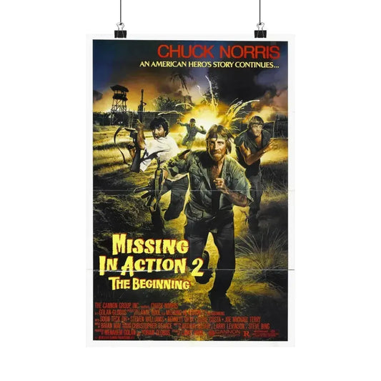 MISSING IN ACTION 2 1985 - Paper Movie Poster 12″ x 18″ Matte - The Sticker Space