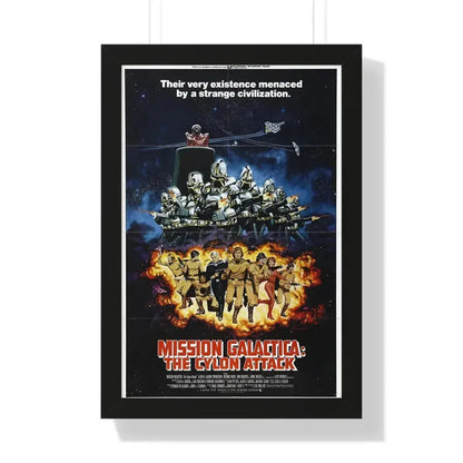 MISSION GALACTICA 1979 - Framed Movie Poster 16″ x 24″ Black - The Sticker Space